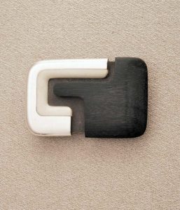 buckle: silver, ebony, walrus ivory